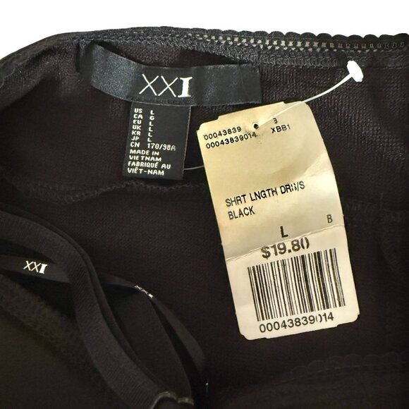 Forever 21 Black Short-Length Dress – NWT Size L, Stretch Knit - Picture 3 of 4